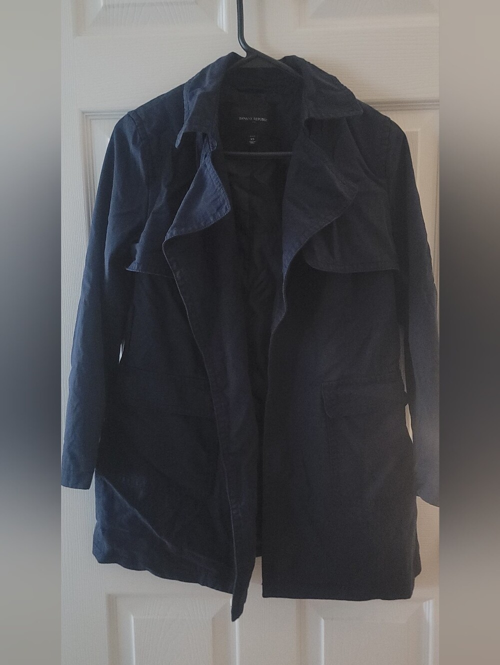 Banana Republic Women's Navy Trench Coat XSP